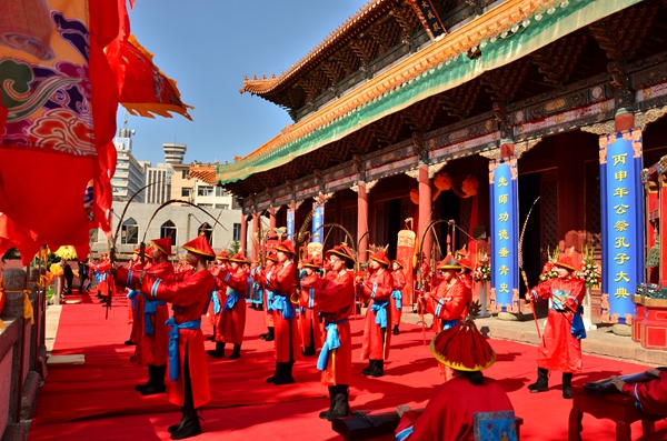 2016吉林文庙举行仿古祭孔大典