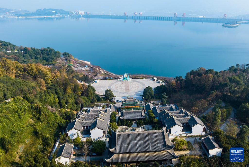 湖北秭歸屈原祠古建築完成遷建後的首次修繕